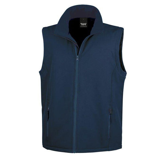 Wholesale R232M Result Men's Softshell Vest Printed or Blank