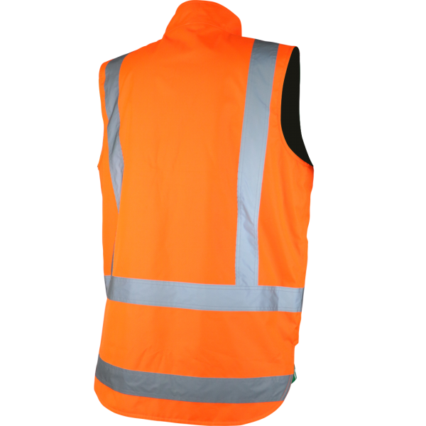 Load image into Gallery viewer, Wholesale R461X Workguard Reversible Fleece Lined Hi-Vis Safety Vest Printed or Blank
