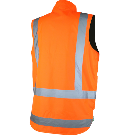 Wholesale R461X Workguard Reversible Fleece Lined Hi-Vis Safety Vest Printed or Blank