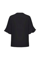 Wholesale RB966LS Womens Aria Fluted Sleeve Blouse Printed or Blank
