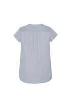 Wholesale RB967LS Women's Kayla V-Neck Pleat Blouse Printed or Blank