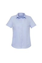 Wholesale RS968LS Biz Corporates WOMENS CHARLIE S/S SHIRT Printed or Blank