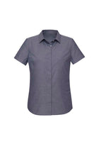 Wholesale RS968LS Biz Corporates WOMENS CHARLIE S/S SHIRT Printed or Blank