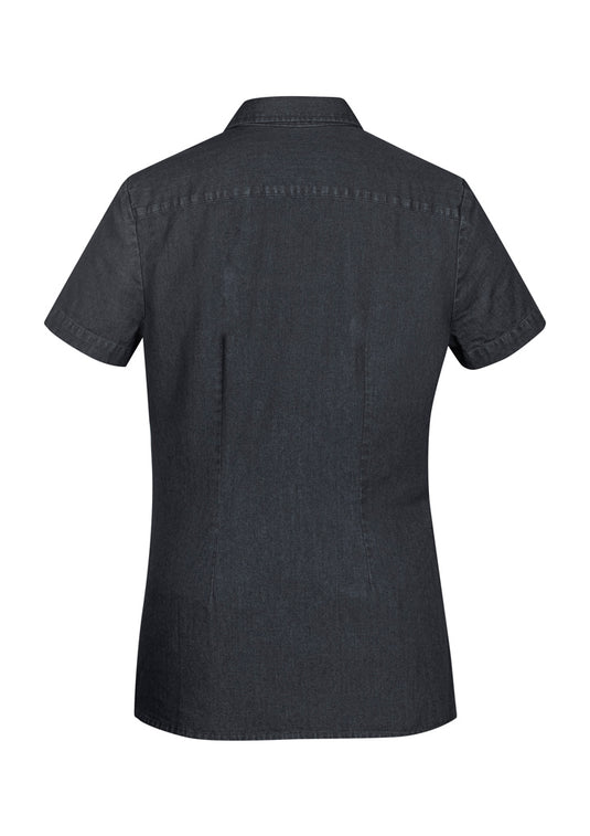 Wholesale S017LS Bizcollection Indie Ladies Short Sleeve Shirt Printed or Blank