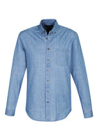 Wholesale S017ML BizCollection Indie Mens Long Sleeve Shirt Printed or Blank