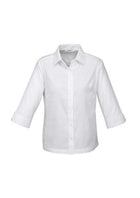 Wholesale S10221 BizCollection Luxe Ladies ¾ Sleeve Shirt Printed or Blank