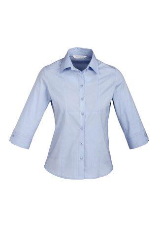 Wholesale S122LT BizCollection Chevron Ladies ¾ Sleeve Shirt Printed or Blank