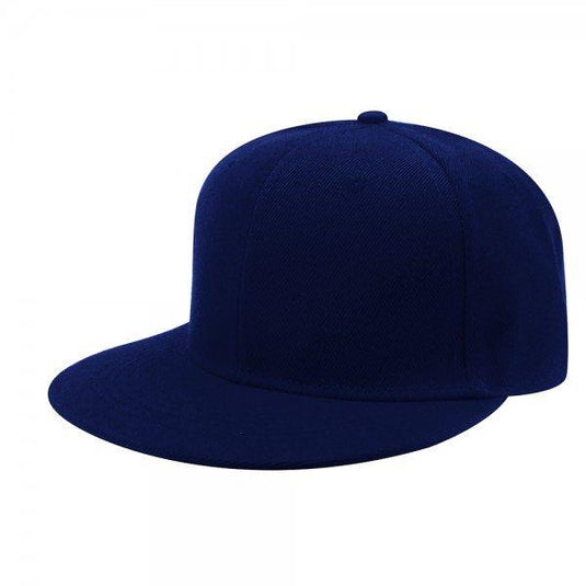 Wholesale S12607 Headwear24 Snap Back Flat Peak Cap Printed or Blank