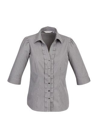 Wholesale S267LT BizCollection Edge Ladies ¾ Sleeve Shirt Printed or Blank