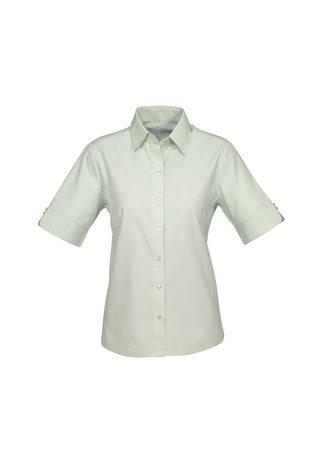 Wholesale S29522 BizCollection Ambassador Ladies Short Sleeve Shirt Printed or Blank
