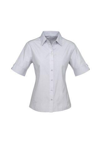 Wholesale S29522 BizCollection Ambassador Ladies Short Sleeve Shirt Printed or Blank