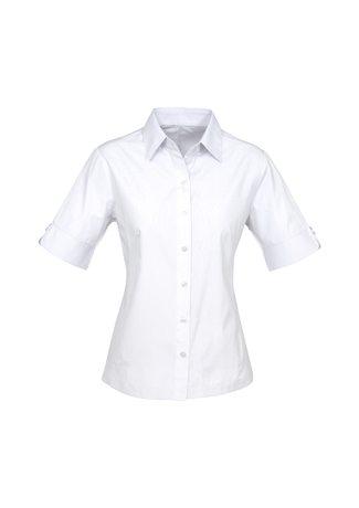 Load image into Gallery viewer, Wholesale S29522 BizCollection Ambassador Ladies Short Sleeve Shirt Printed or Blank
