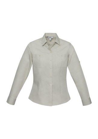 Wholesale S306LL BizCollection Bondi Ladies Roll-Up Shirt Printed or Blank