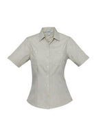Wholesale S306LS BizCollection Bondi Ladies Short Sleeve Shirt Printed or Blank