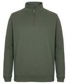 Wholesale S3FSZ C OF C 1/2 BRASS ZIP SWEAT Printed or Blank