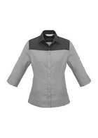 Wholesale S503LT BizCollection Havana Ladies ¾ Sleeve Shirt Printed or Blank