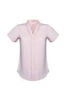 Wholesale S628LS BizCollection Madison Ladies Short Sleeve Blouse Printed or Blank