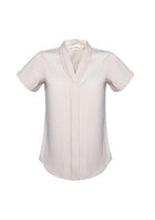 Wholesale S628LS BizCollection Madison Ladies Short Sleeve Blouse Printed or Blank