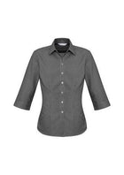 Wholesale S716LT BizCollection Ellison Ladies ¾ Sleeve Shirt Printed or Blank