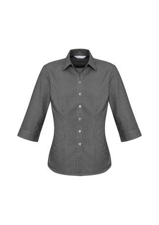 Wholesale S716LT BizCollection Ellison Ladies ¾ Sleeve Shirt Printed or Blank