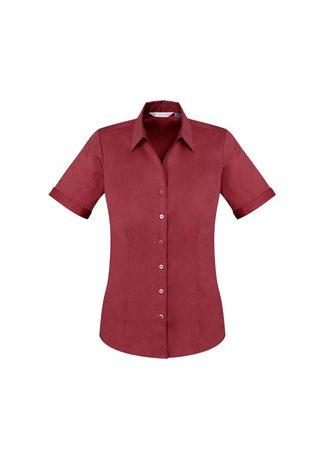 Wholesale S770LS BizCollection Monaco Ladies Short Sleeve Shirt Printed or Blank