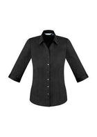 Wholesale S770LT BizCollection Monaco Ladies ¾ Sleeve Shirt Printed or Blank