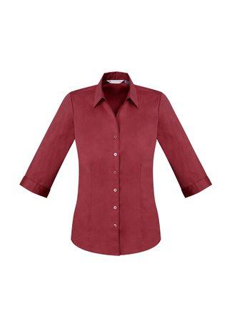 Wholesale S770LT BizCollection Monaco Ladies ¾ Sleeve Shirt Printed or Blank