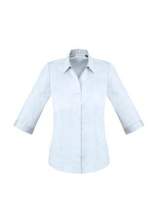 Wholesale S770LT BizCollection Monaco Ladies ¾ Sleeve Shirt Printed or Blank