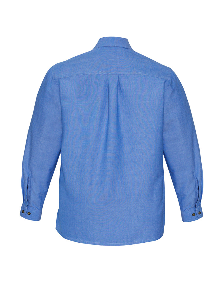 Load image into Gallery viewer, Wholesale SH112 BizCollection MENS WRINKLE FREE CHAMBRAY LONG SLEEVE SHIRT Printed or Blank
