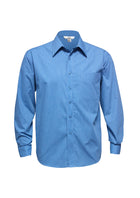 Wholesale SH816 BizCollection MENS MICRO CHECK LONG SLEEVE SHIRT Printed or Blank