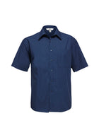 Wholesale SH817 BizCollection MENS MICRO CHECK SHORT SLEEVE SHIRT Printed or Blank