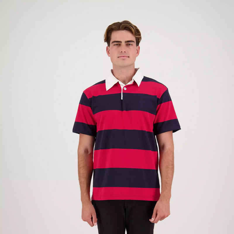 Load image into Gallery viewer, SS-RJS Cloke Short-Sleeved Striped Rugby Jersey
