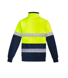 Wholesale Syzmik ZT150  MENS ORANGE FLAME HRC 2 HOOP TAPED 1/4 ZIP BRUSHED FLEECE Printed or Blank