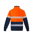 Wholesale Syzmik ZT150  MENS ORANGE FLAME HRC 2 HOOP TAPED 1/4 ZIP BRUSHED FLEECE Printed or Blank