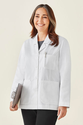 Wholesale CC144LC BizCare Womens Hope Cropped Lab Coat Printed or Blank