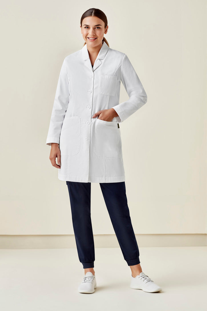 Load image into Gallery viewer, Wholesale CC144LL BizCare Womens Hope Long Line Lab Coat Printed or Blank
