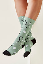 Wholesale CCS149U BIZCARE UNISEX HAPPY FEET COMFORT SOCKS Printed or Blank