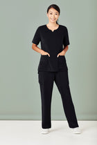 Wholesale CSP944LL BizCollection Women's Avery Multi-Pocket Straight Leg Scrub Pant Printed or Blank