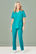 Wholesale CSP944LL BizCollection Women's Avery Multi-Pocket Straight Leg Scrub Pant Printed or Blank
