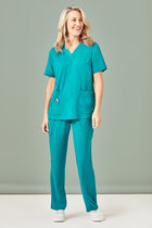 Wholesale CST941LS BizCollection Women's Avery Easy Fit V-Neck Scrub Top Printed or Blank