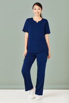 Wholesale CST942LS BizCollection Women's Avery Tailored Fit Round Neck Scrub Top Printed or Blank