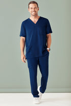 Wholesale CST945MS BizCollection Mens Avery V-Neck Scrub Top Printed or Blank