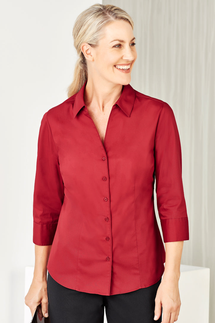 Load image into Gallery viewer, Wholesale S770LT BizCollection Monaco Ladies ¾ Sleeve Shirt Printed or Blank
