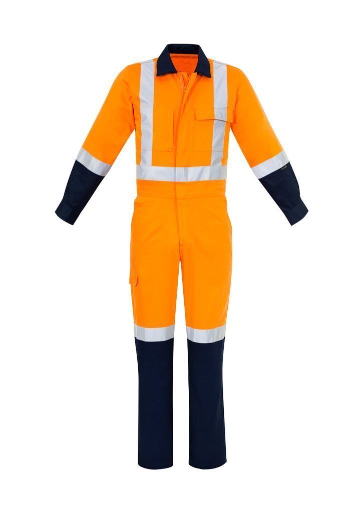 Wholesale ZC606 Orange Hi Vis Overalls Printed or Blank