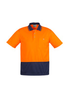 Wholesale ZH231 Hi Vis Basic Spliced Short Sleeve Polo Printed or Blank