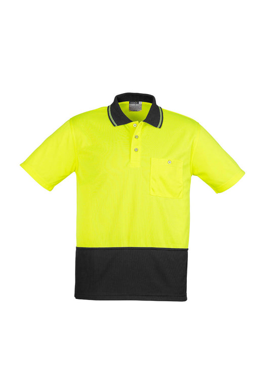 Wholesale ZH231 Hi Vis Basic Spliced Short Sleeve Polo Printed or Blank