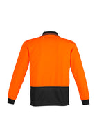 Wholesale ZH232 Hi Vis Basic Spliced Long Sleeve Polo Printed or Blank