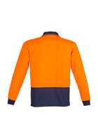 Wholesale ZH232 Hi Vis Basic Spliced Long Sleeve Polo Printed or Blank