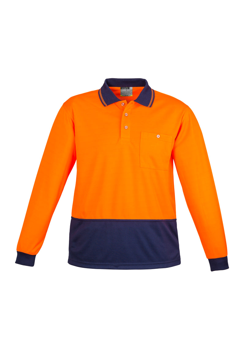 Load image into Gallery viewer, Wholesale ZH232 Hi Vis Basic Spliced Long Sleeve Polo Printed or Blank
