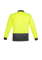 Wholesale ZH232 Hi Vis Basic Spliced Long Sleeve Polo Printed or Blank